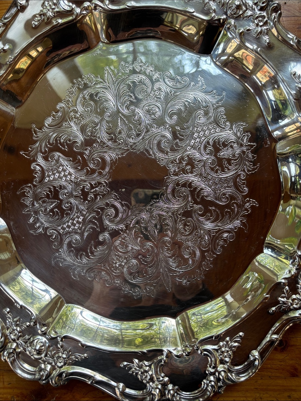Towle EP 4022 Silverplate Candy Or Cake Dish Is Know As Old Master/Rose Scroll - Picture 3 of 9